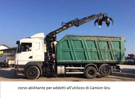 Corso per Addetto all’utilizzo del Camion Gru e Aggiornamento – Olbia Gennaio 2019